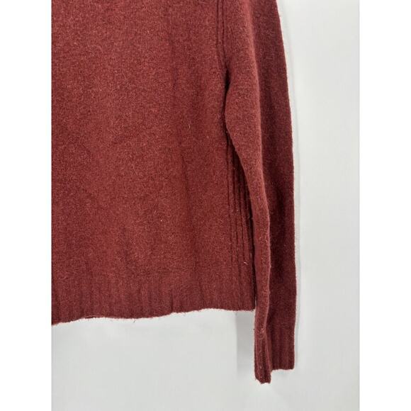 Point Sur Sweater Womens Large Red Burgundy Knit Pullover Nylon Wool Stretchy - Picture 12 of 16